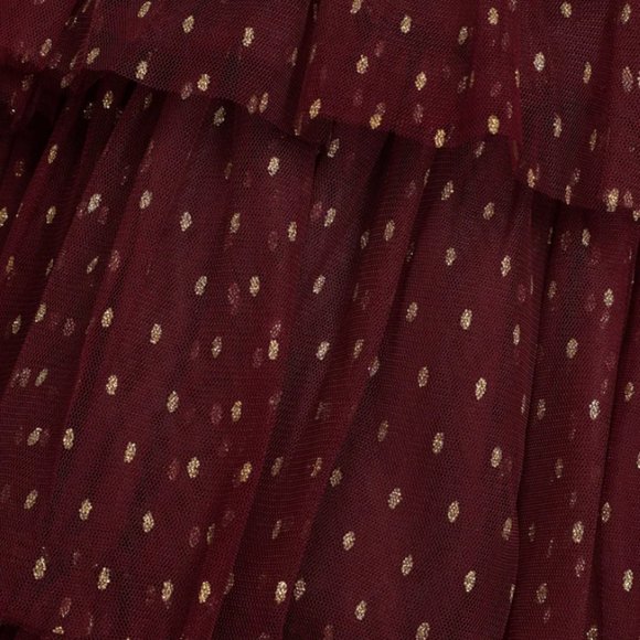 Lulus Burgundy and Gold accent Dress Size Medium - Picture 4 of 4